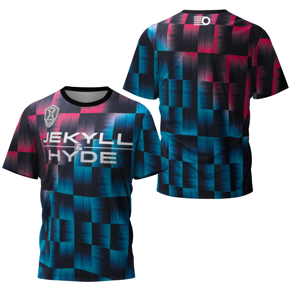 Badminton Emoji - Modny męski t-shirt do tenisa stołowego,