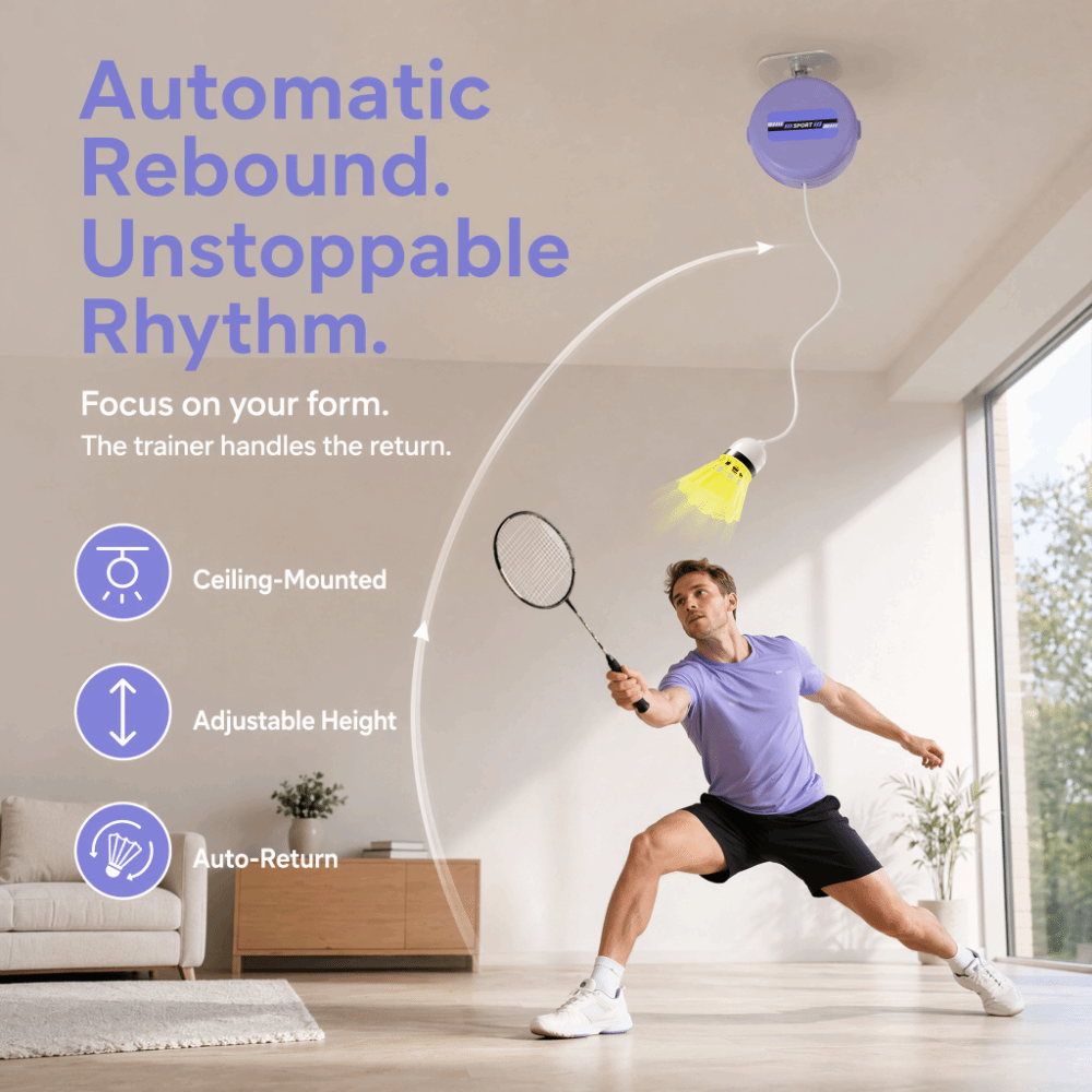 8 szt. Sufitowy Trener Badmint – Badminton Rebound Trainer recenzja i cena