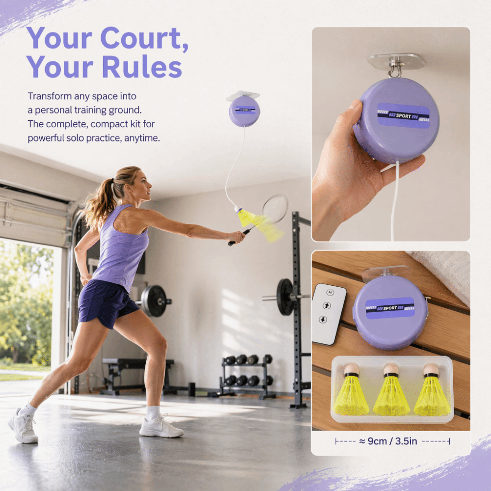 8 szt. Sufitowy Trener Badmint – Badminton Rebound Trainer recenzja i cena